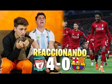 HINCHAS DEL BARÇA REACCIONAN AL LIVERPOOL 4 – 0 BARÇA *acabamos llorando*