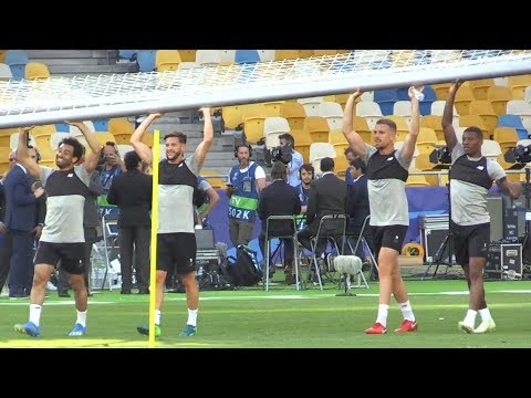 Liverpool Train At The Olympic Stadium, Kiev Ahead Of Champions League Final v Real Madrid