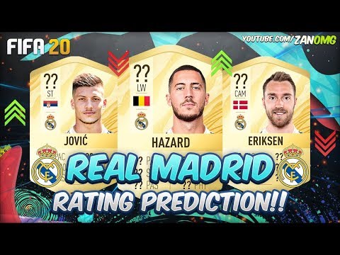 FIFA 20 | REAL MADRID PLAYERS RATING PREDICTION!! | FT. HAZARD, POGBA, JOVIC…