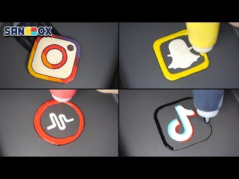 Social Media & Popular Apps Pancake art – Instargram, Snapchat, Tik Tok, Musical.ly, WhatsApp