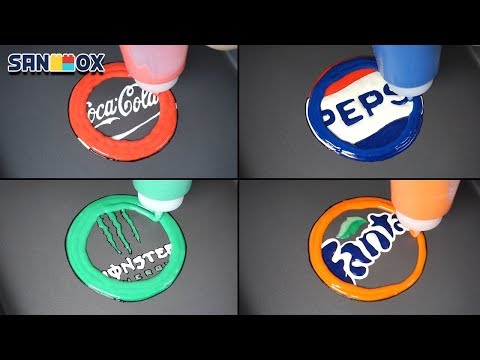 Beverage Logos Pancake art – Coca Cola, Pepsi, Monster, Fanta