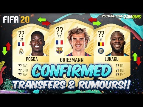 FIFA 20 | CONFIRMED TRANSFERS & RUMOURS!! | FT. POGBA, GRIEZMANN, LUKAKU…