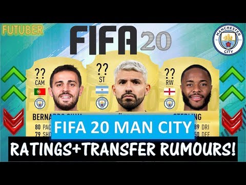 FIFA 20 | MANCHESTER CITY PLAYER RATINGS!!FT. AGUERO, STERLING, SILVA ETC(TRANSFER RUMOURS INCLUDED)