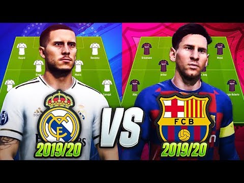 FC BARCELONA vs REAL MADRID FIFA 20 GAMEPLAY EXPERIMENT | w GRIEZMANN NEYMAR MESSI & HAZARD??!!