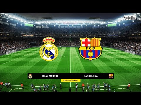 Real Madrid vs Barcelona | Full Match & Amazing Goals & El Clasico | PES 2019 Gameplay PC