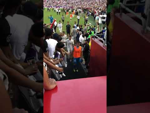 Real Madrid vs Juventus 3-1 Post Match tunnel footage. August 4th 2018. FedExField. ICC Football.