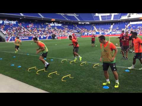 Bayern München Training Drills Before Real Madrid Match