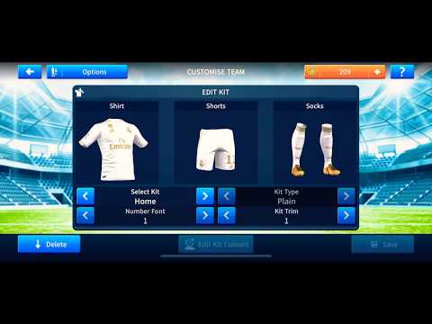 Real Madrid 2019-2020 Kits & Logo Dream League Soccer