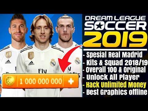 Download Dream League Soccer 2019 Mod Real Madrid | Overall 100 Unlock Player Hack Unlimited Money