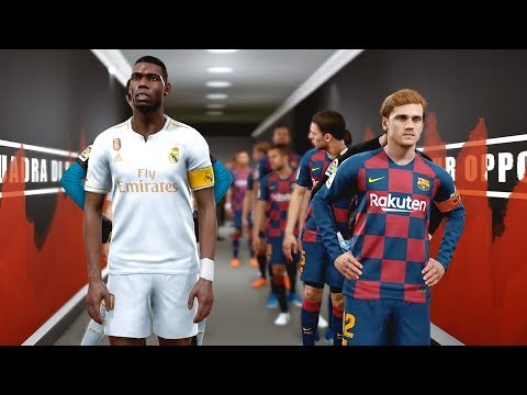 Barcelona vs Real Madrid ft Neymar , Griezmann , Hazard , Pogba | PES 2019