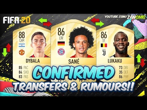 FIFA 20 | NEW CONFIRMED TRANSFERS & RUMOURS!! | Ft. Dybala, Lukaku, Sané…