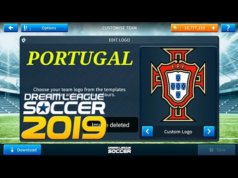 How To ⚫Logo Kits Portugal 2018 ⚫Dream League Soccer 2019