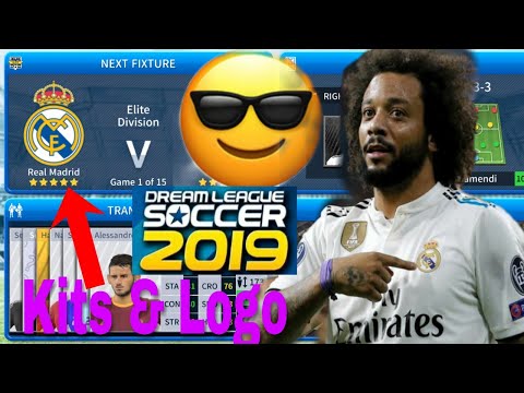 How To Create Real Madrid Team 2019 Kits & Logo | Dream League Soccer 2019