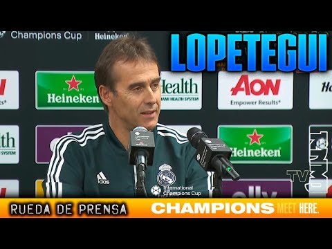 Rueda de prensa de Lopetegui previa Manchester United – Real Madrid | ICC 2018