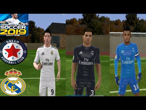 Real Madrid Kit 2018-2019 And Logo – Dream League Soccer 2019