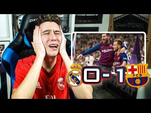 REACCIONES DE UN HINCHA Real Madrid vs Barcelona 0-1 **ADIOS A LA LIGA**