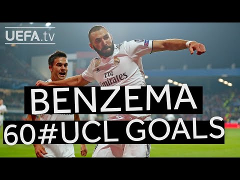 Watch all of KARIM BENZEMA's 60 #UCL goals