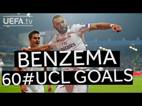 Watch all of KARIM BENZEMA's 60 #UCL goals