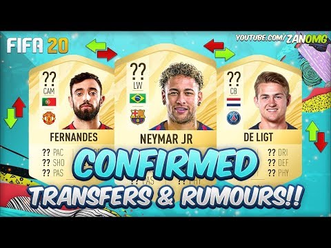 FIFA 20 | CONFIRMED TRANSFERS & RUMOURS!! | FT. NEYMAR, DE LIGT, JAMES…