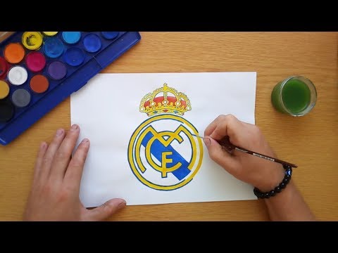 How to draw the Real Madrid logo – Cómo dibujar el logo de Real Madrid