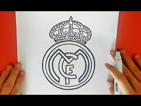Como desenhar o escudo do Real Madrid (CF) – How to Draw the Real Madrid Logo (CF)