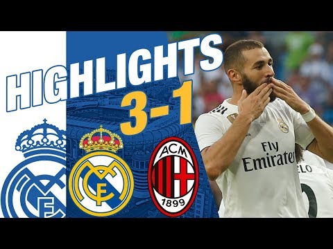 Real Madrid vs AC Milan 3-1 HIGHLIGHTS RESUMEN 2018