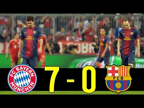 Most Humiliating Match For Barcelona : 2012-13 Champions League Bayern Munich vs Barcelona Highlight