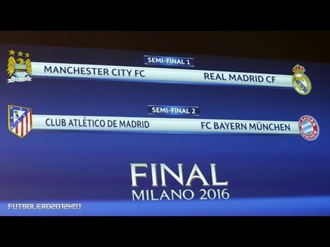 Semifinales: City-Real Madrid y Atlético-Bayern de Múnich ◉ Champions League ◉ 2016