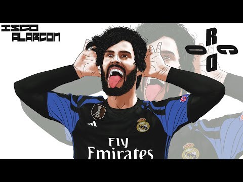 Simple Cartoon- Vector @isco (Real-Madrid) -2018