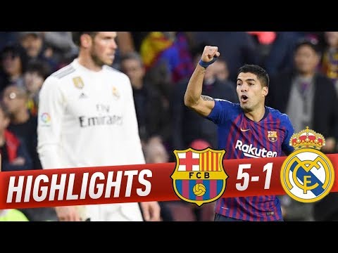 Barcelona vs Real Madrid Full Highlights ! 5-1