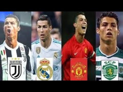 Cristiano Ronaldo first goals for sporting, Manchester United, Real Madrid &  Juventus.