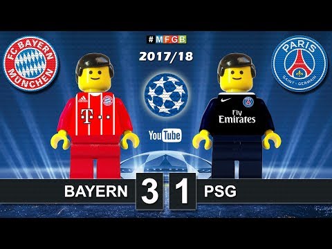 Bayern vs PSG Paris Saint-Germain 3-1 • Champions League 2018 (05/12/2017) Goals Highlights Lego