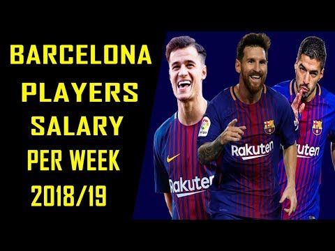 Barcelona Football Players Per Week Salaries 2018/2019