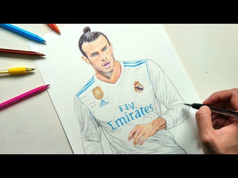 Gareth Bale Pen Drawing – Real Madrid