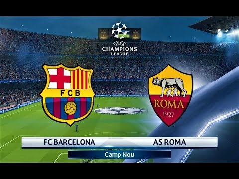 PES 2018 | Barcelona vs Roma | UEFA Champions League | Gameplay PC