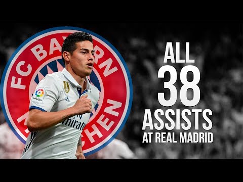 James Rodriguez – Welcome to Bayern Munich 2017 | All 38 Assists at Real Madrid ᴴᴰ