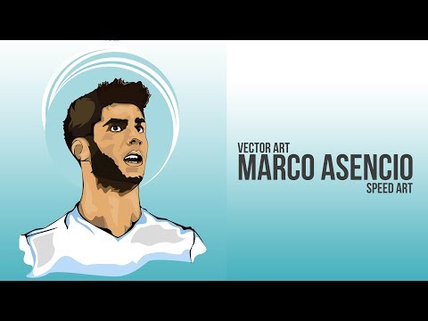 Marco Asencio | Vector Art | Speed Art | Real Madrid | Football Poster Design| GraphicsD(#Photoshop)