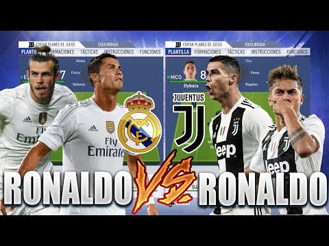 REAL MADRID DE CRISTIANO RONALDO VS JUVENTUS DE CRISTIANO RONALDO | Experimentos Fifa 19