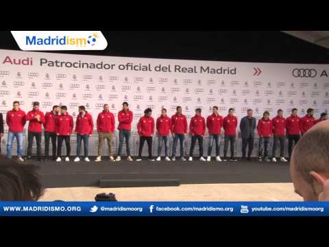 Real Madrid players receive their new Audis