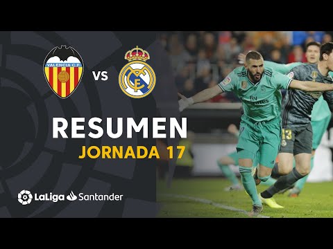 Resumen de Valencia CF vs Real Madrid (1-1)