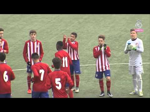 Primera parte Real Madrid-Atlético de Madrid. Infantil A. 06-02-2016