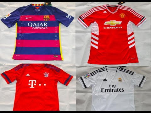 NEW 2016 Season Soccer KITS -MADRID, BARCA, BAYERN, MANCHESTER UNITED, BAYERN-