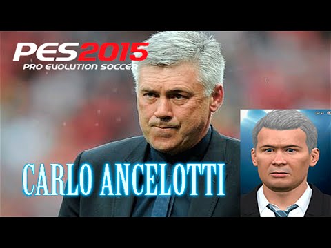 PES 2015 | ANCELOTTI FACE EDIT TUTORIAL | MANAGERS