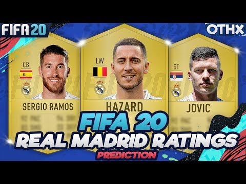 FIFA 20 | Real Madrid Player Ratings Prediction w/ Hazard, Jovic, Ramos, Bale, Rodrygo @Onnethox