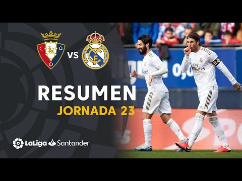 Resumen de CA Osasuna vs Real Madrid (1-4)