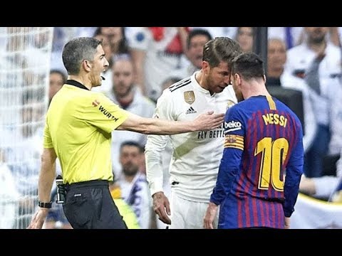 Real Madrid vs Barcelona: Lionel Messi SQUARES UP to Sergio Ramos, he is FURIOUS