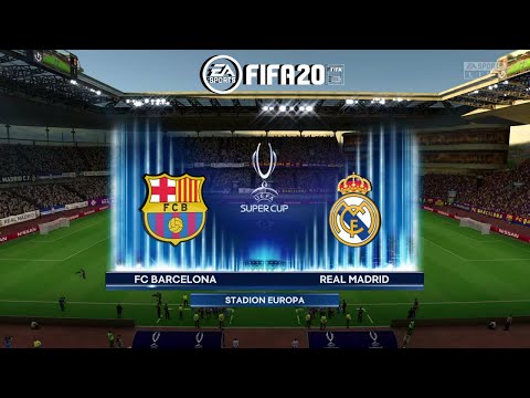 FIFA 20 Super Cup Final Real Madrid VS Barcelona FIFA 2020 PS4 Gameplay