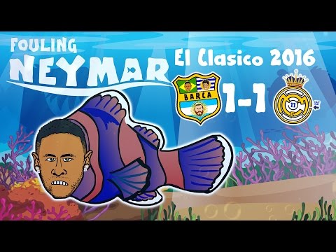 FOULING NEYMAR! Barcelona 1-1 Real Madrid – the MOVIE! (El Clasico 3.12.2016)