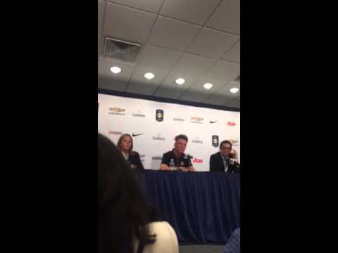 Louis Van Gaal 2014.08.02 post game vs Real Madrid press co