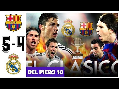 Barcelona vs Real Madrid 5-4, El Clasico Spain Super Cup 2011